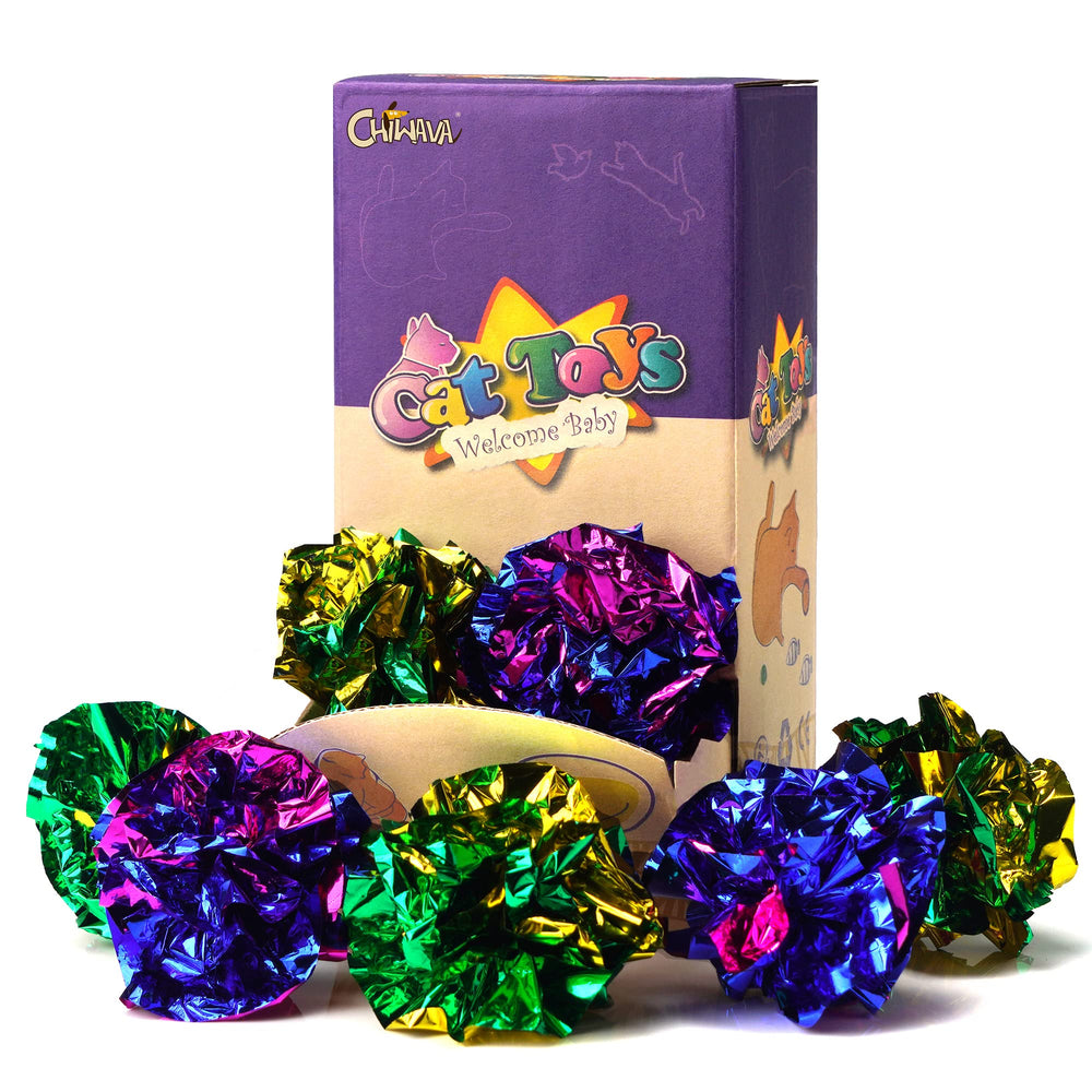 CHIWAVA bola Mylar brillante con crujido para juego diario.