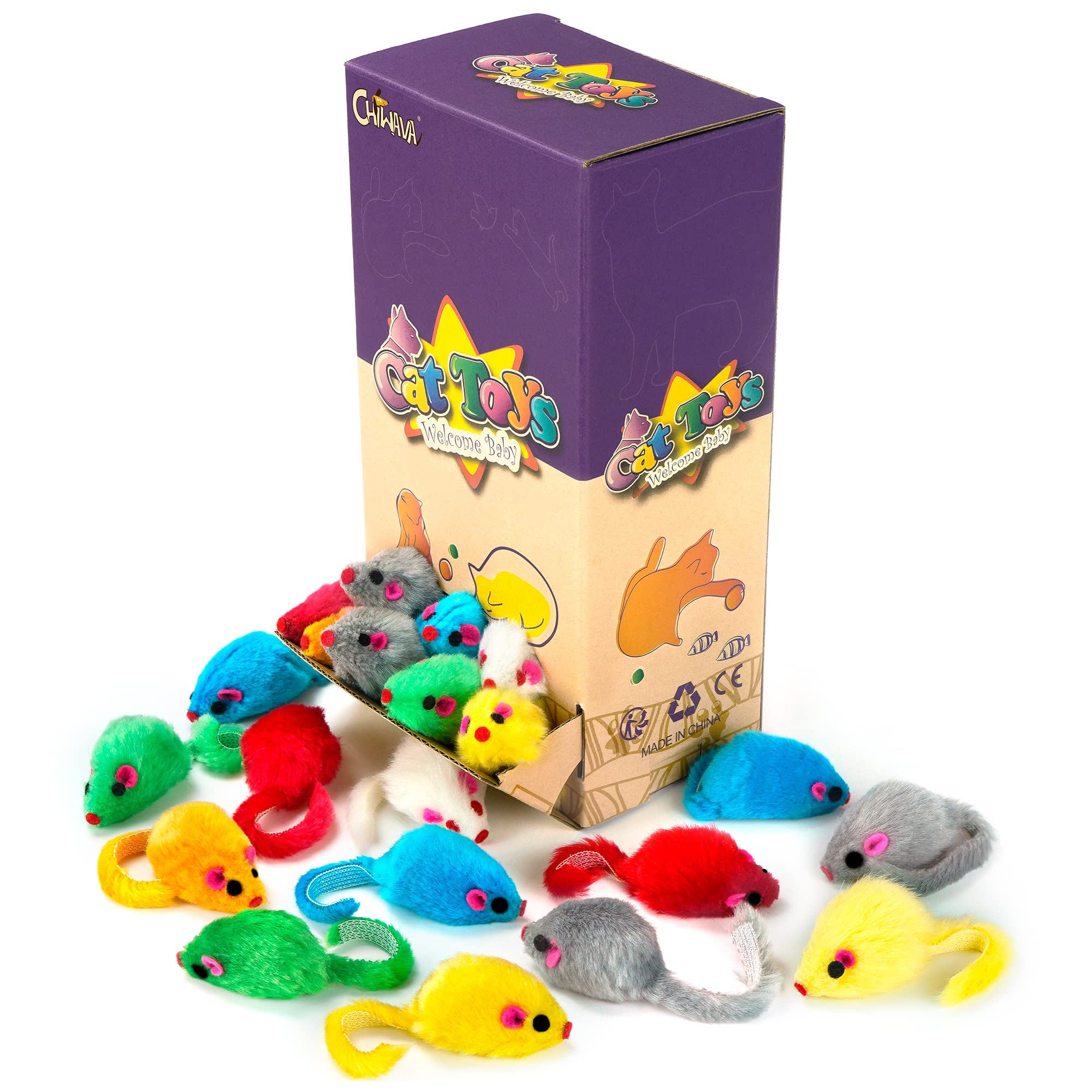 CHIWAVA juguete para gato interactivo con peluche para estimular la curiosidad.