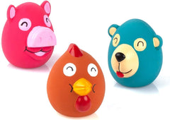 CHIWAVA oso azul de látex, ideal para juego interactivo en perros pequeños.