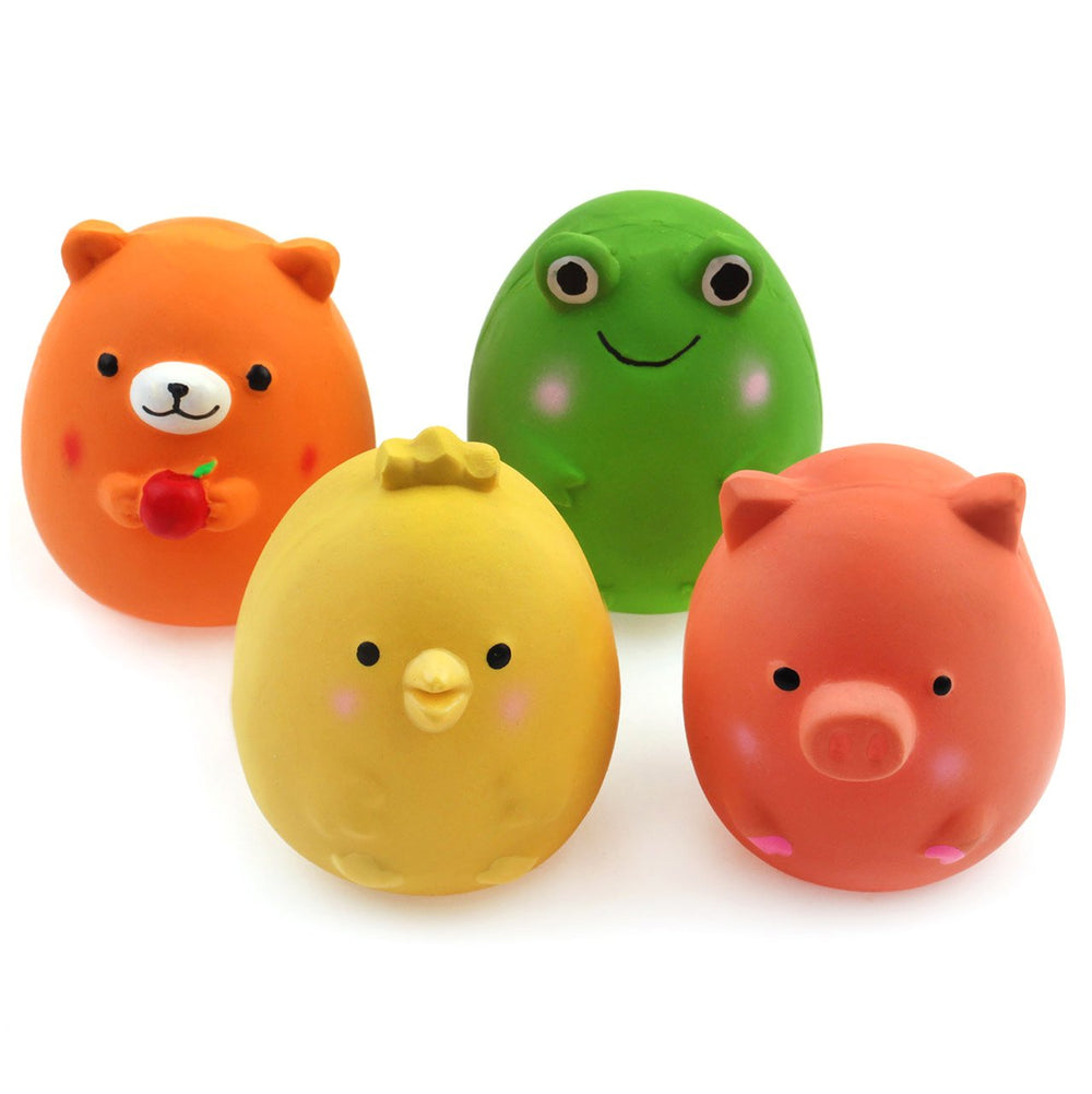 CHIWAVA juguete de látex con chirriido en forma de pollito, perfecto para juego suave