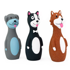 CHIWAVA juguete látex chirriante varita con tres caras, ideal para juego interactivo.