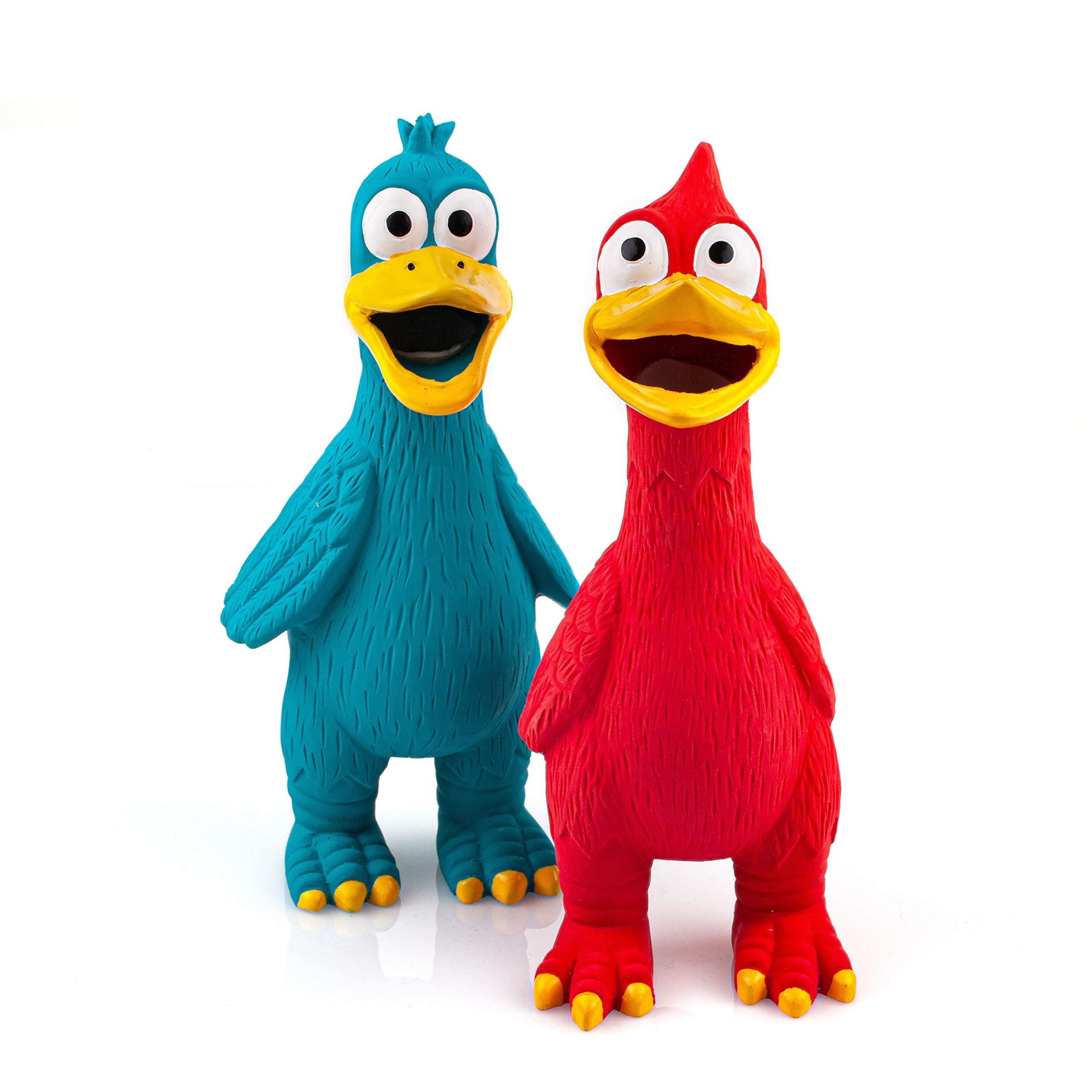 CHIWAVA juguete de látex con pollo para juego interactivo seguro