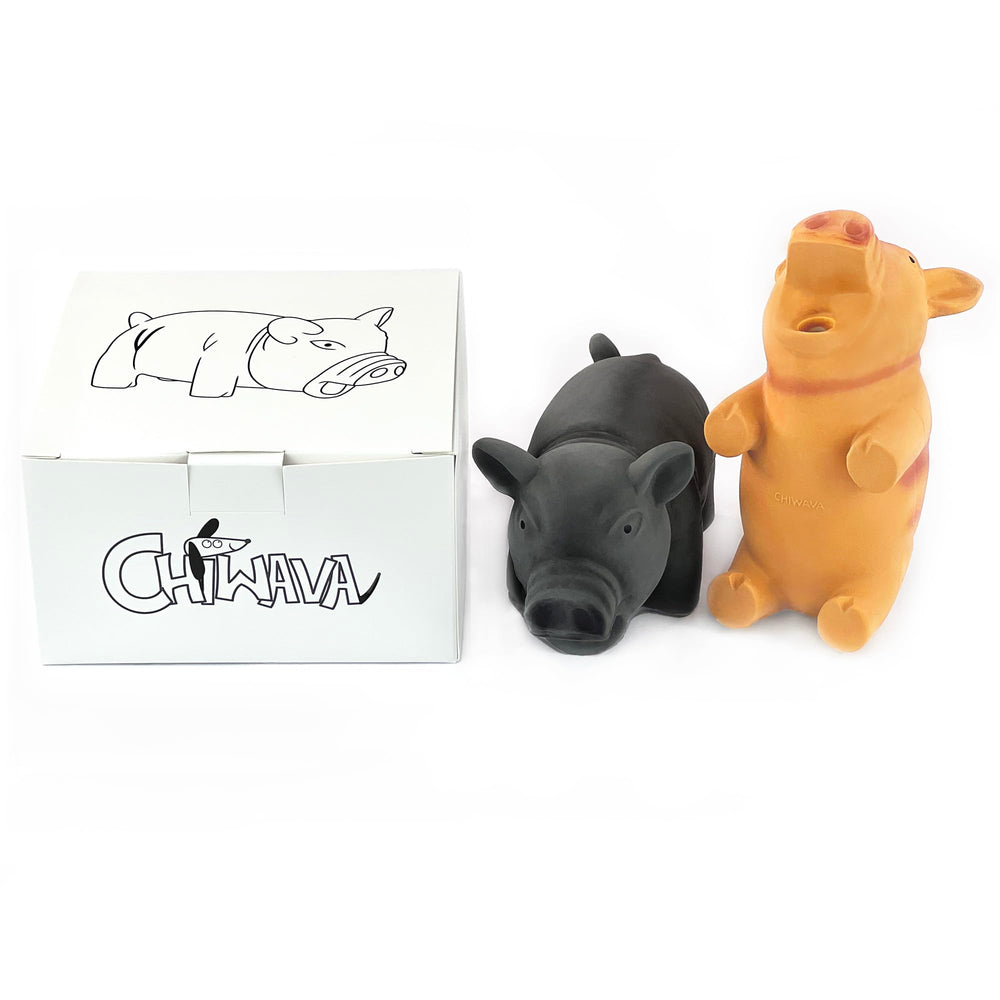 CHIWAVA: juguete puerco de látex con forma cúbica para juego interactivo.