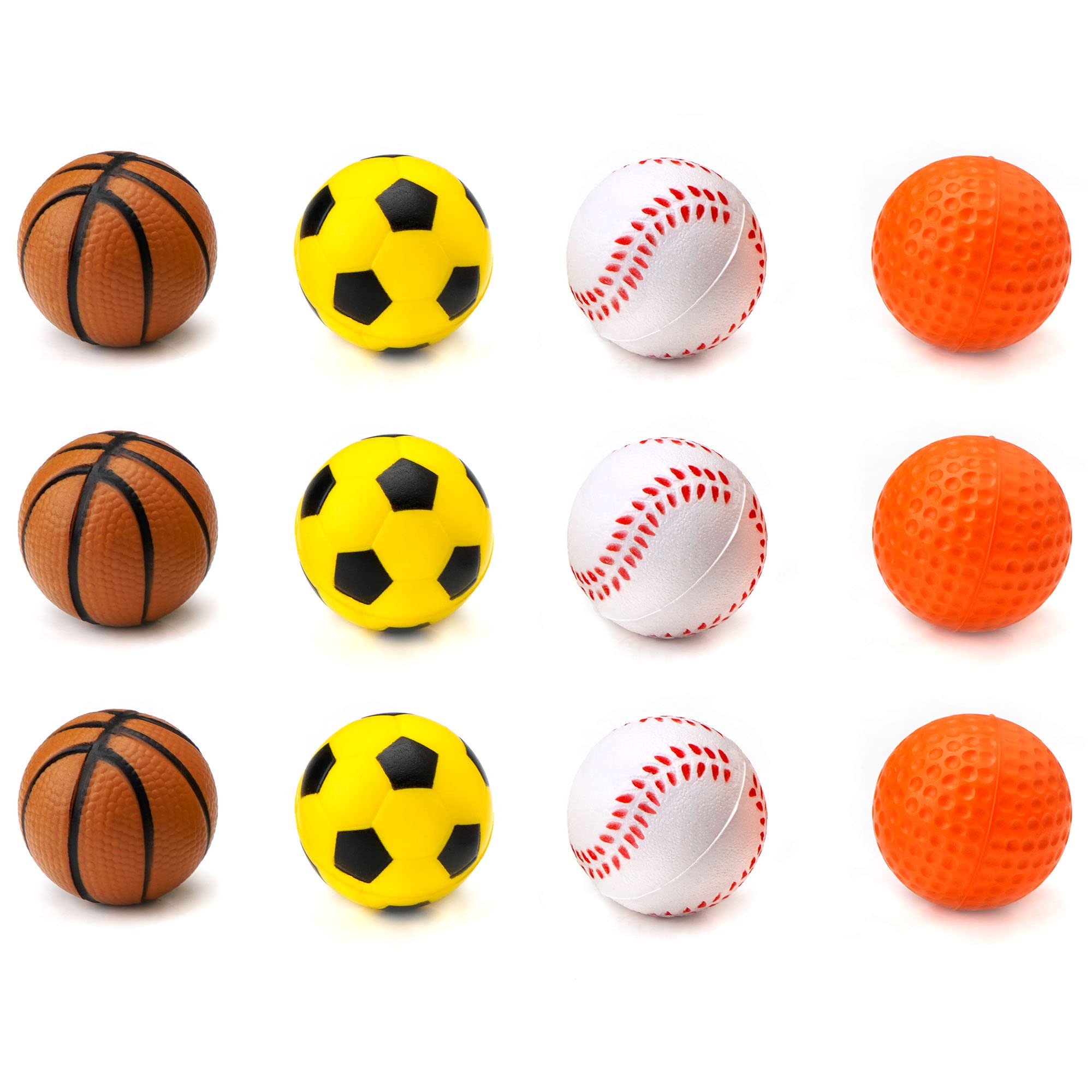CHIWAVA pelota de goma suave 1.6 pulgadas con diseño baloncesto para atrapar.