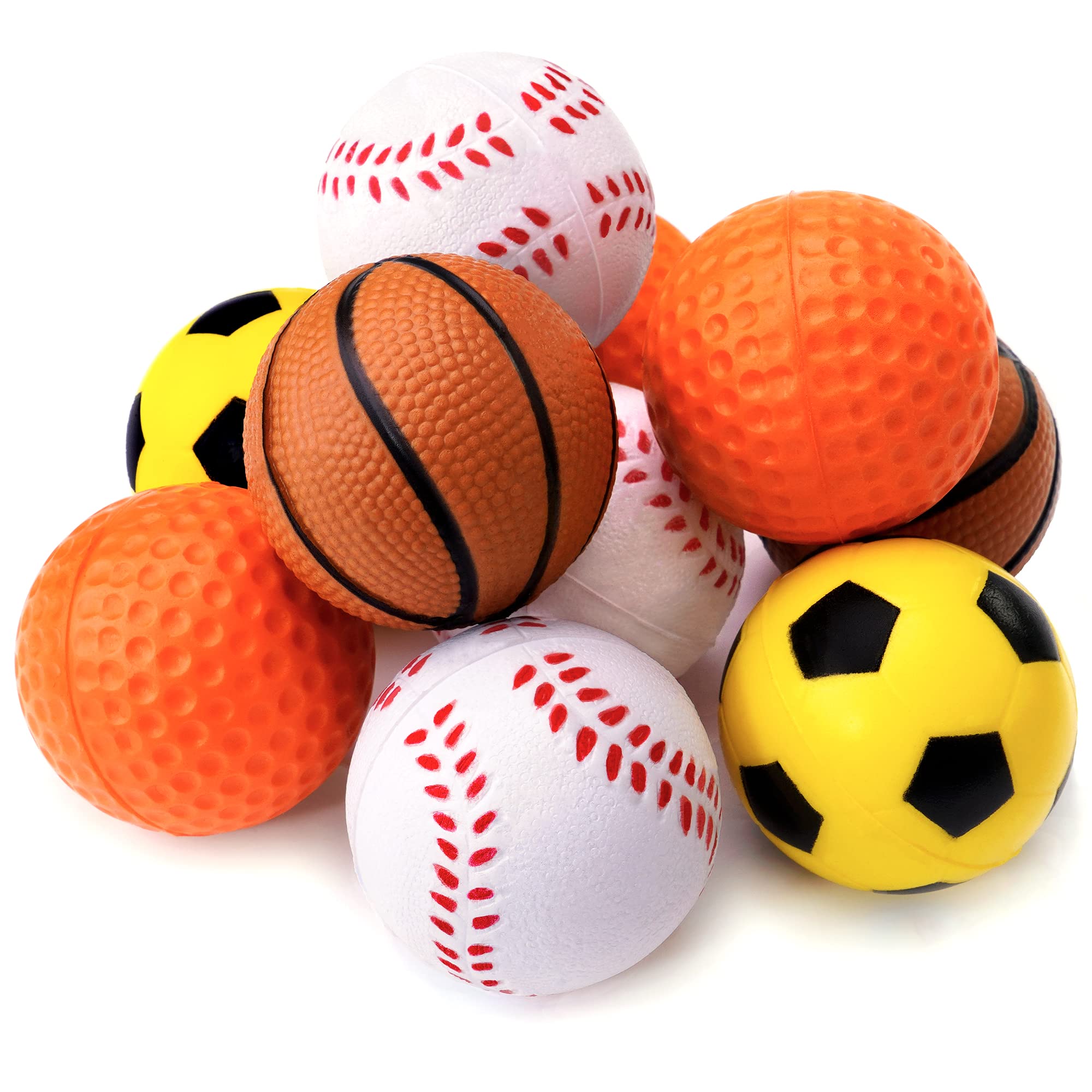 CHIWAVA pelota de goma suave 1.6 pulgadas para uso en interiores y ruido bajo.
