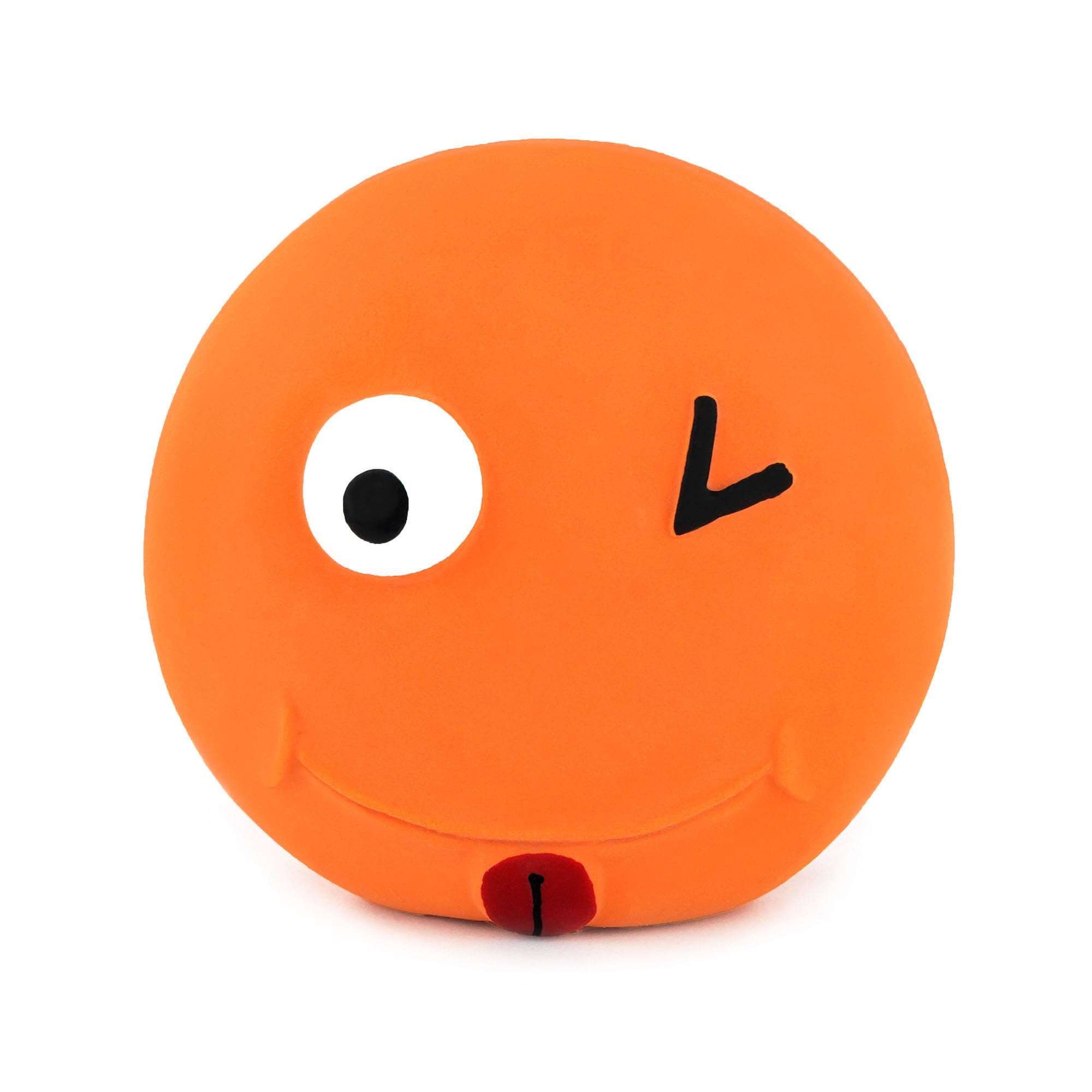 CHIWAVA pelotas de látex 3,2'' con rostro morado para estimulación mental suave.