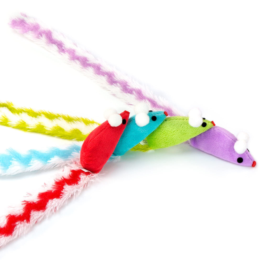 CHIWAVA ratón de peluche con cascabel interior para juego interactivo.
