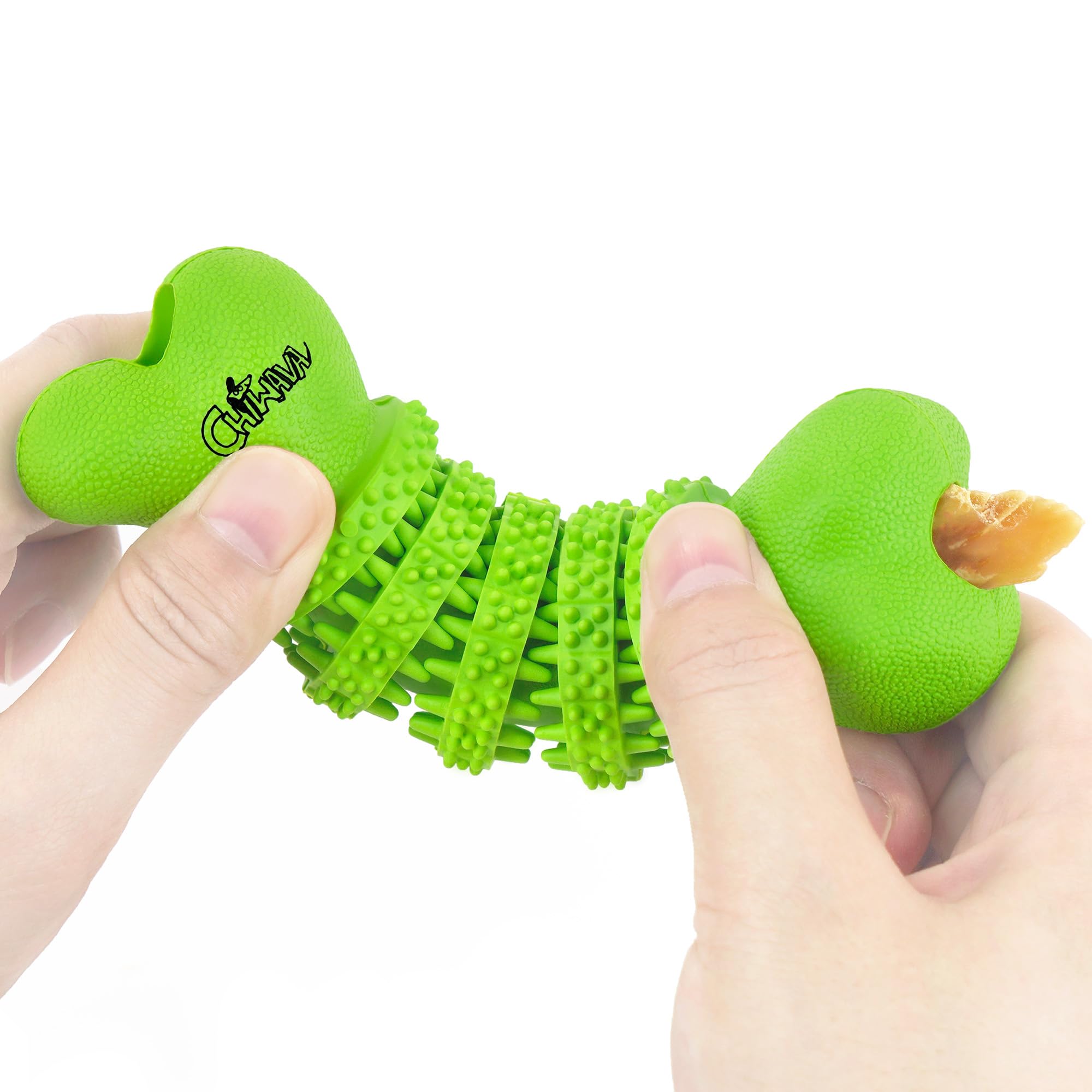 CHIWAVA textura goma dental, superficie áspera para limpieza suave durante el juego.