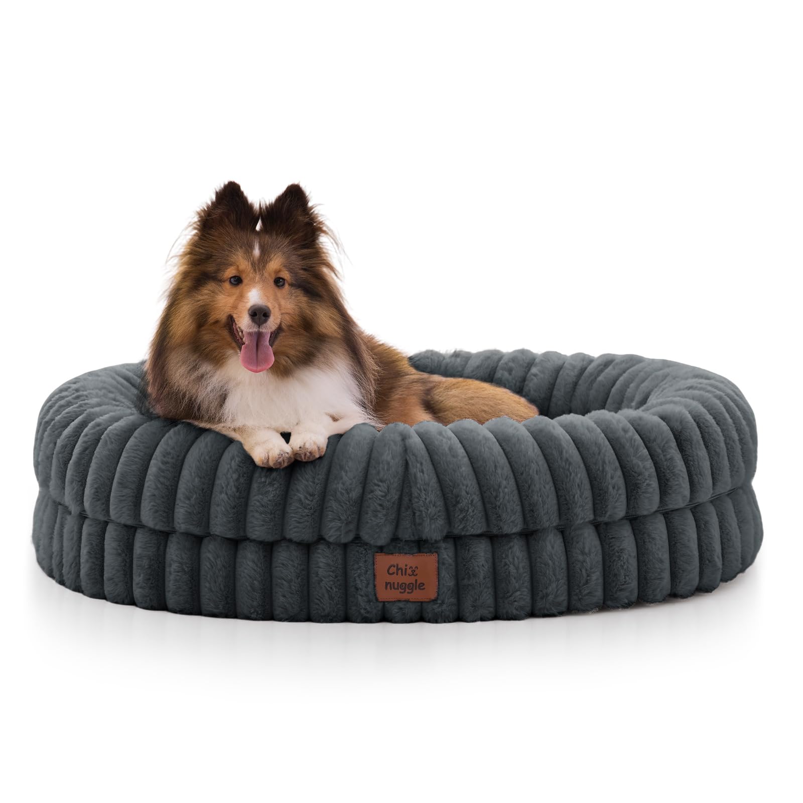 ChiXnuggle cama para perro con pelo sintético suave para descanso cómodo
