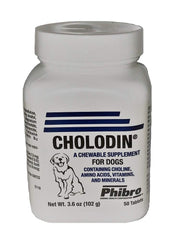 Tableta masticable Cholodin para perros, apoyo a memoria y vitalidad diaria.
