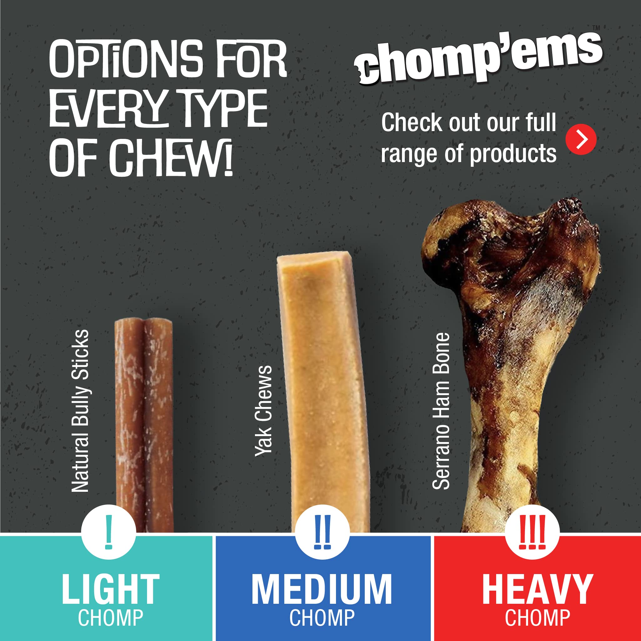 CHOMP'EMS brochetas-pato, probado en laboratorio para seguridad.