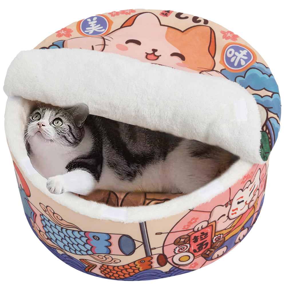 Cama Chongxing para perros y gatos con felpa sintética, descanso suave.