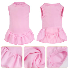 Choyaxo falda para gata rosa sólida, ideal para fotos y salidas.