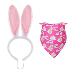 Choyaxo: diadema con orejas de conejo para perro, ideal para Pascua