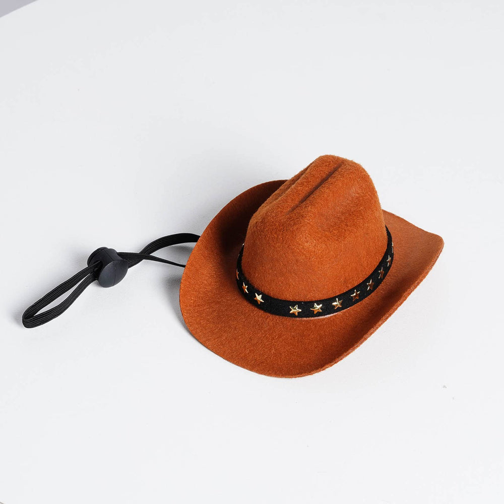 choyaxo sombrero vaquero de poliester, diseno comodo y duradero para mascota.