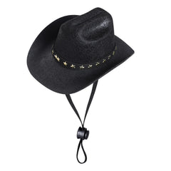 Choyaxo sombrero vaquero negro para mascota, perfecto para fotos divertidas