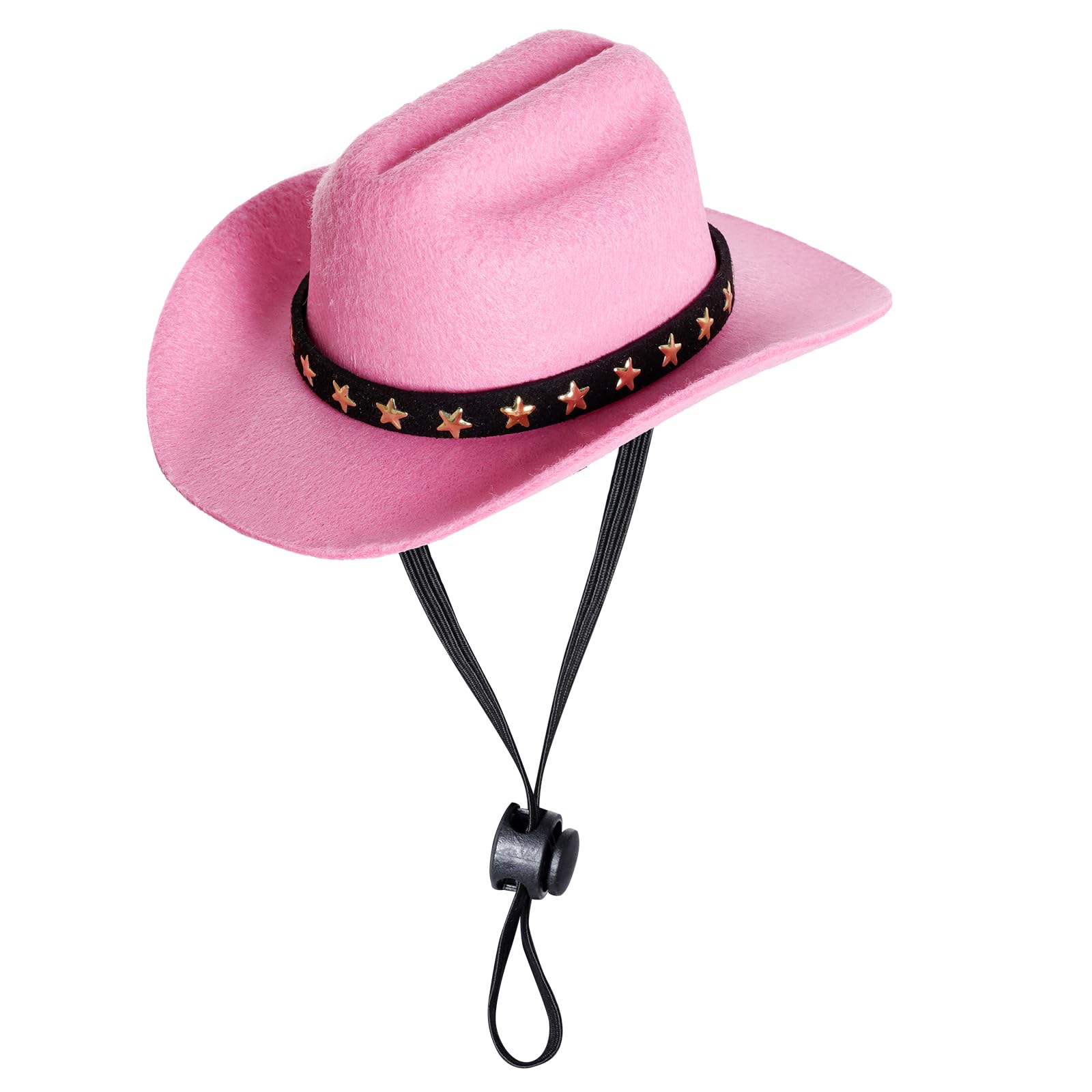 Choyaxo sombrero vaquero rosa pequeno para mascota, ideal para fotos divertidas