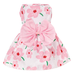 Vestido floral de Choyaxo para gato pequeño, estilo fresco y suave al tacto.