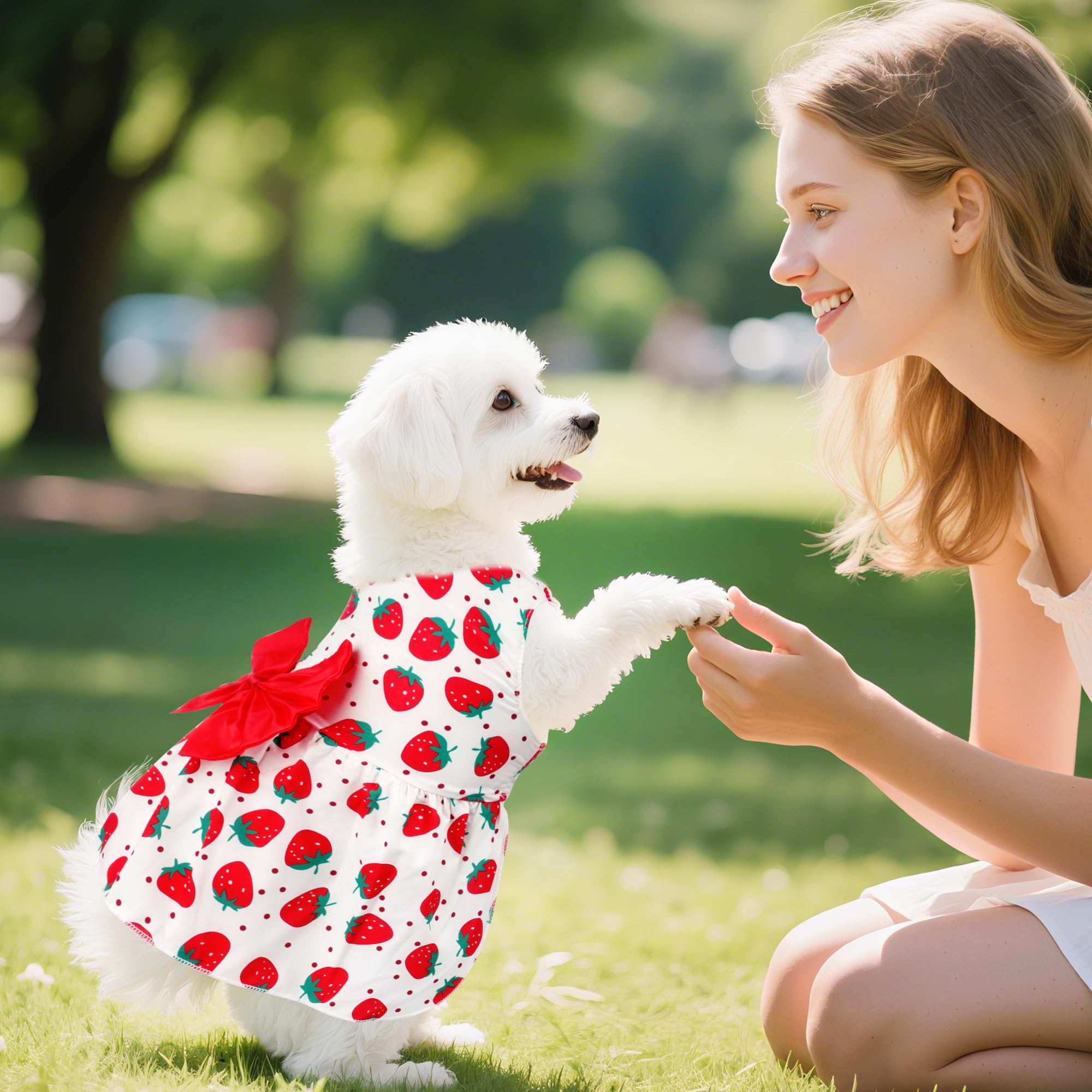 Vestido floral de choyaxo, uso diario para pasear al perro