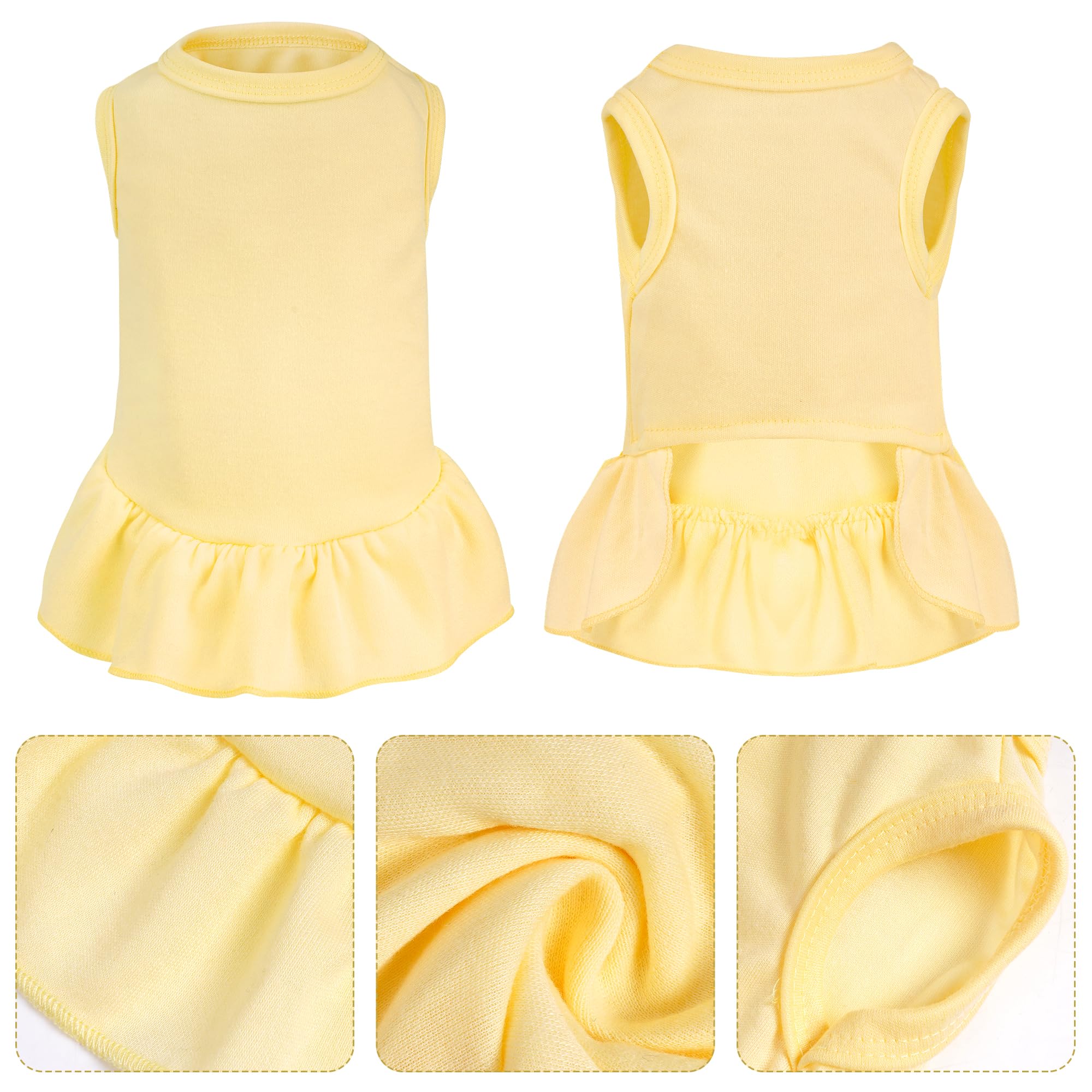 Vestido sin mangas de choyaxo para mascotas, fácil de poner y ligero.