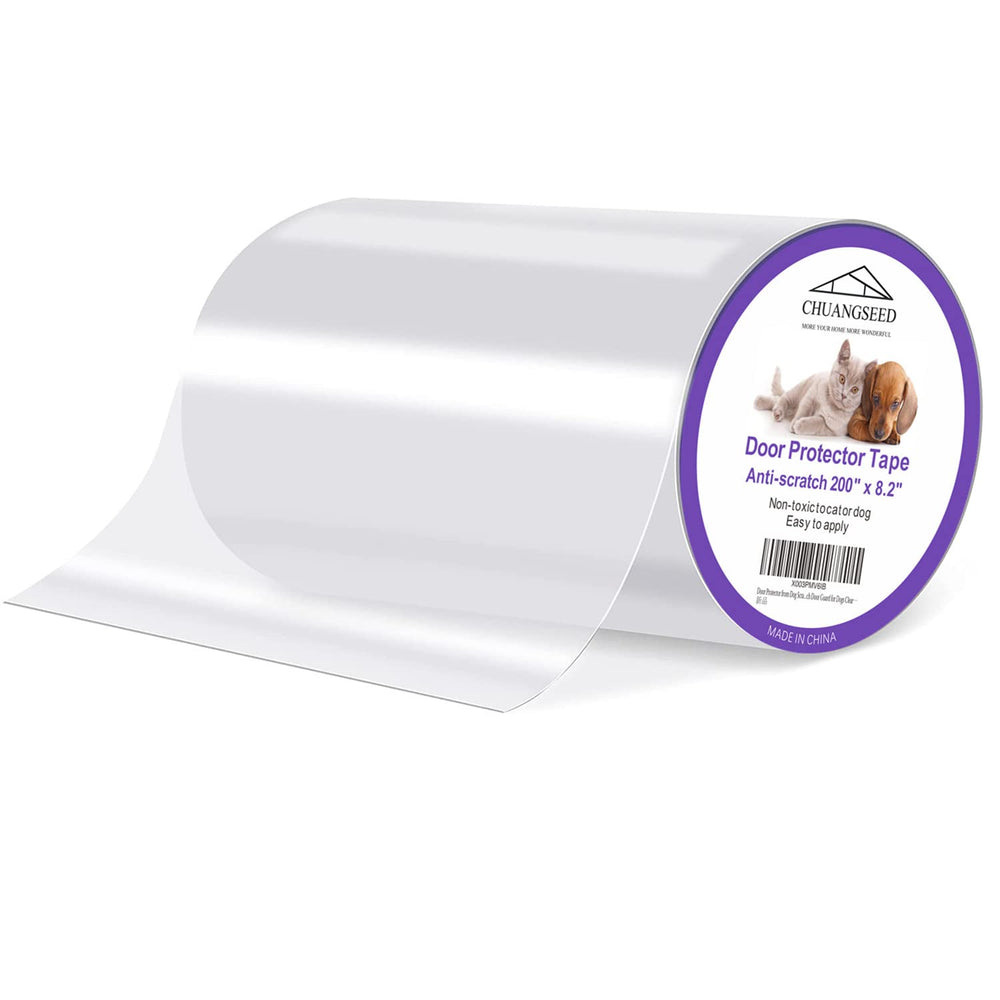 CHUANGSEED Protector Puerta Rayones Transparente protege puertas contra rayones de mascotas