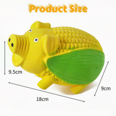 ChubbyPiggies: cerdito vegetal de látex duradero para masticar y entretenimiento seguro.