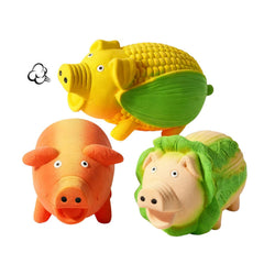 ChubbyPiggies: juguete cerdito vegetal con gruñido para juego interactivo.