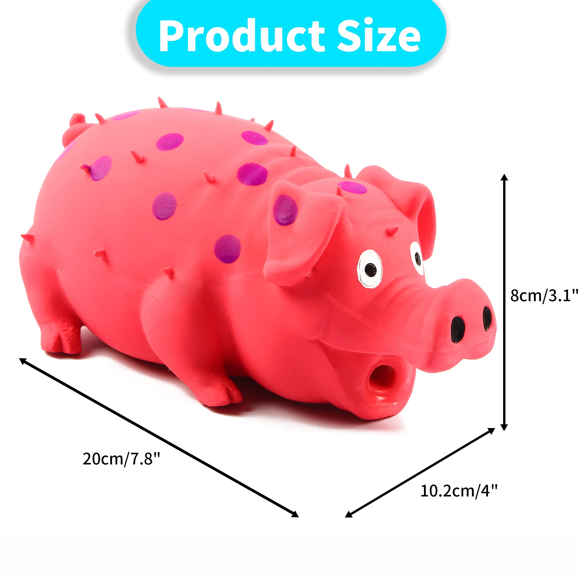 ChubbyPiggies juguete de latex cerdo con gruñido, perfecto para entrenamiento