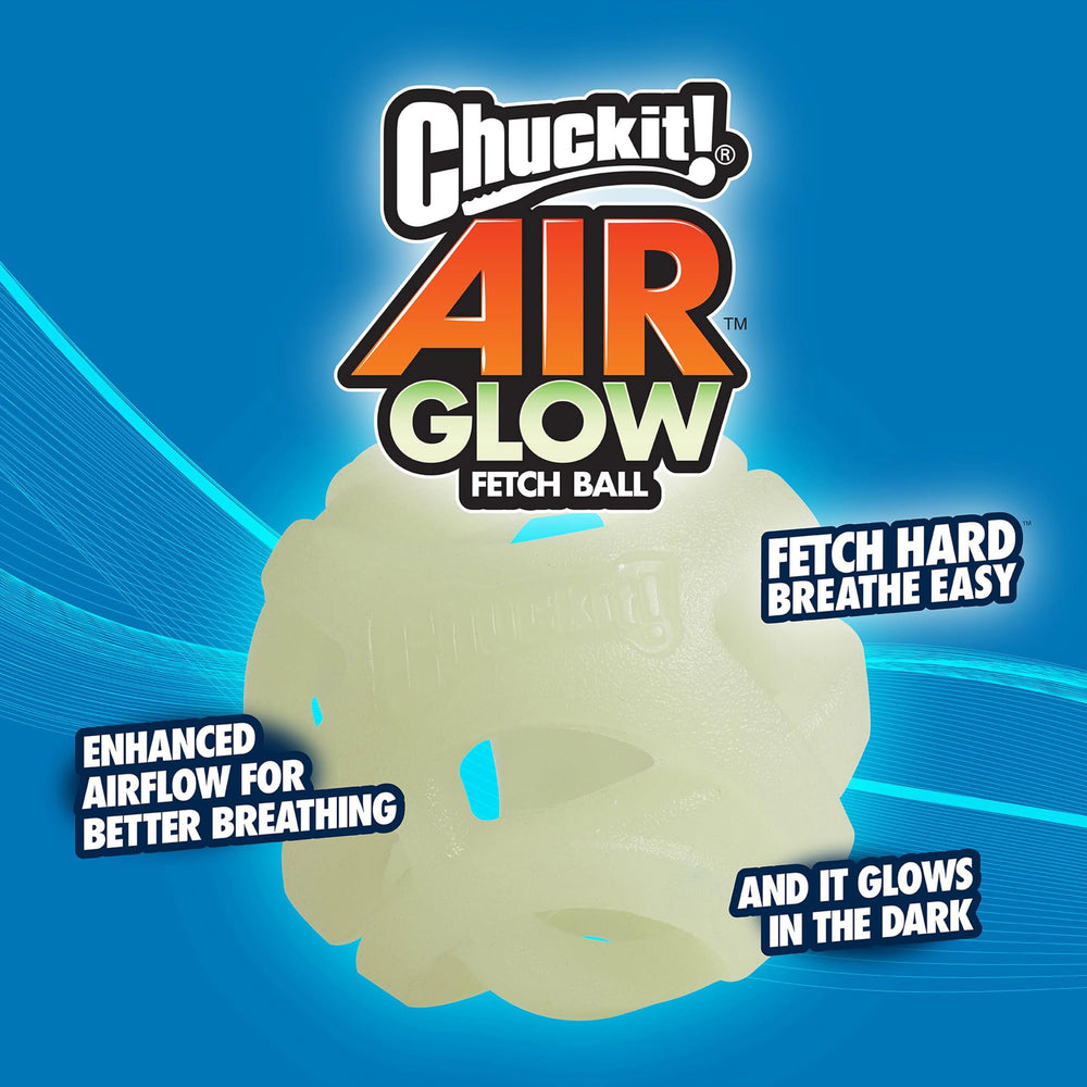 Diseño hueco de la Chuckit! Air Glow facilita el flujo de aire durante la carrera.