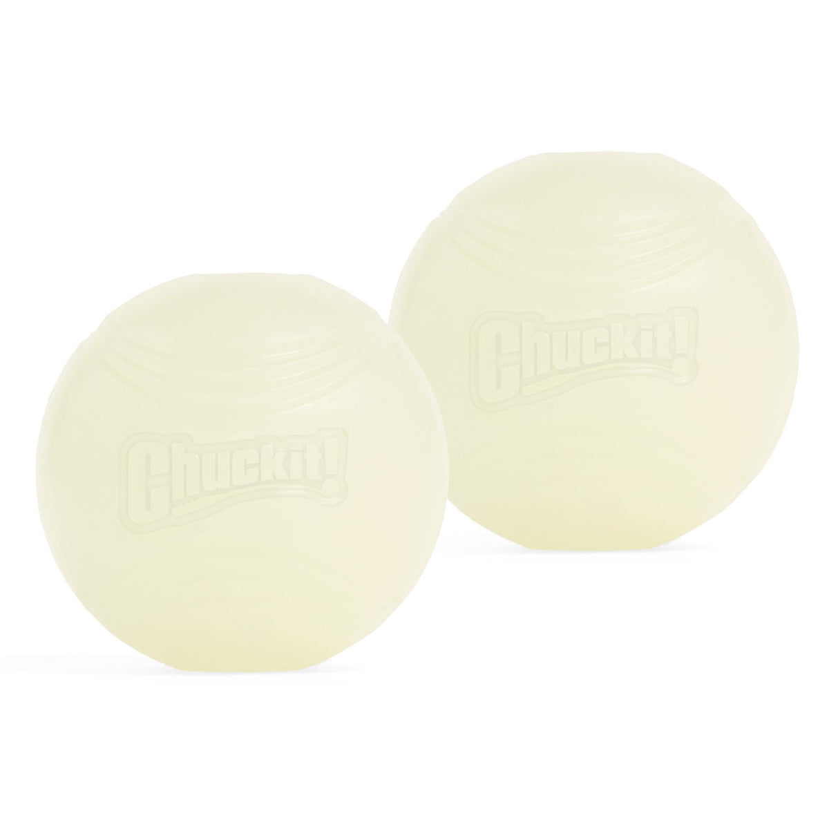 Chuckit! bola que brilla en oscuridad, ideal para juego nocturno con perros.