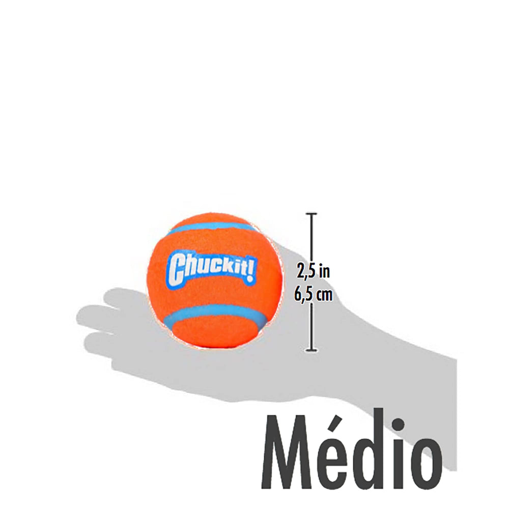 Paquete doble de pelotas Chuckit para perros.
