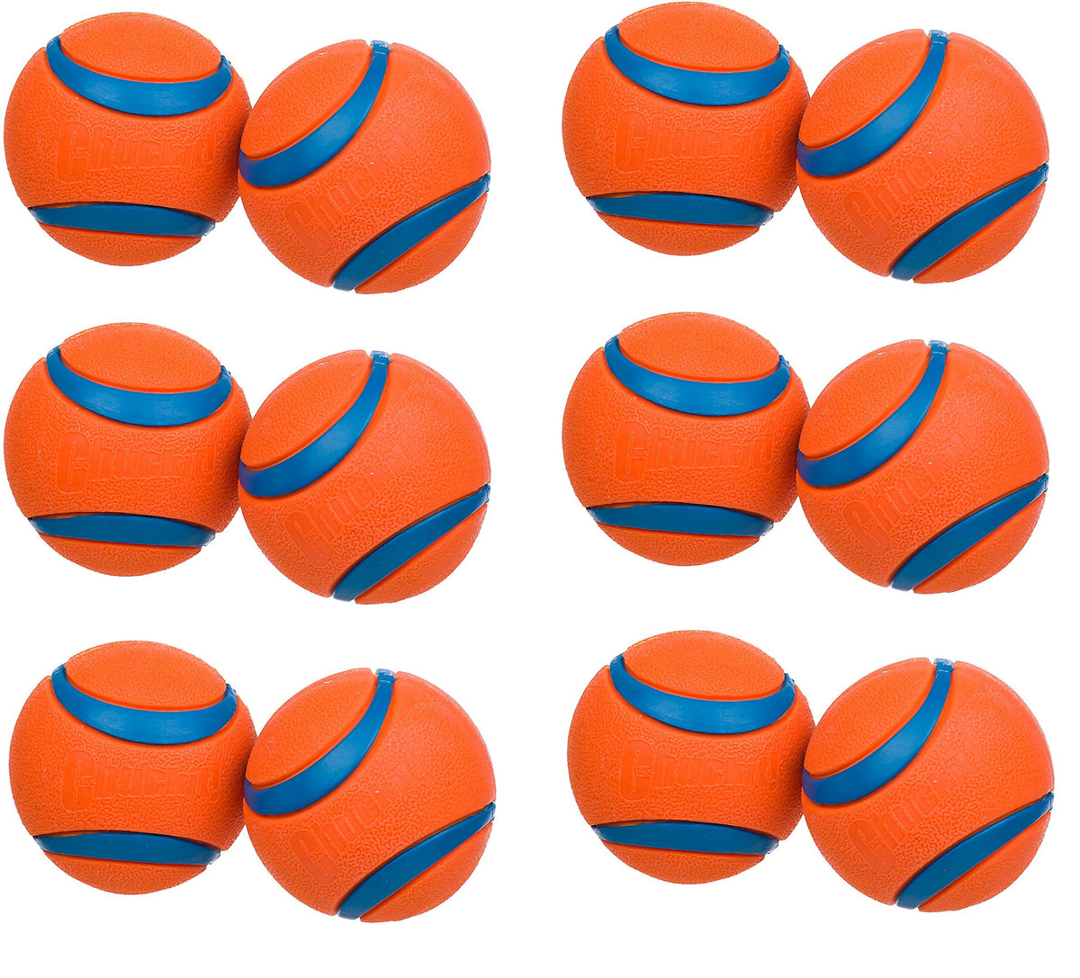 Chuckit! Bola Ultra media naranja de 2,5 pulgadas, visible y duradera para juego al aire libre