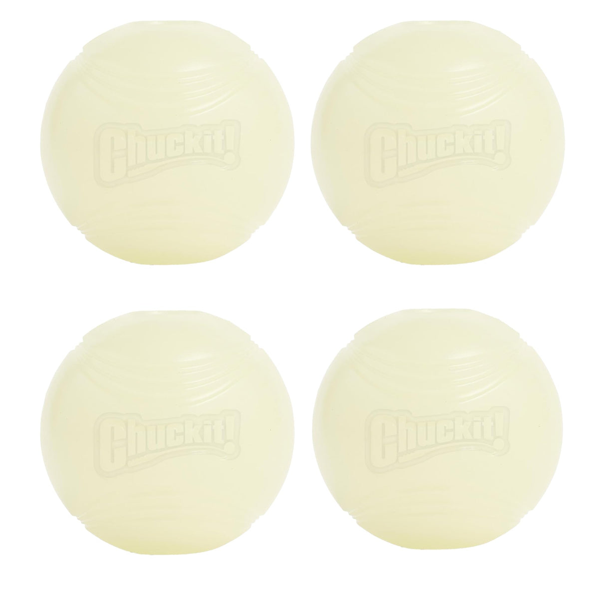 Chuckit! Glow en la oscuridad, pelota de 2,5 pulgadas para juegos nocturnos seguros.