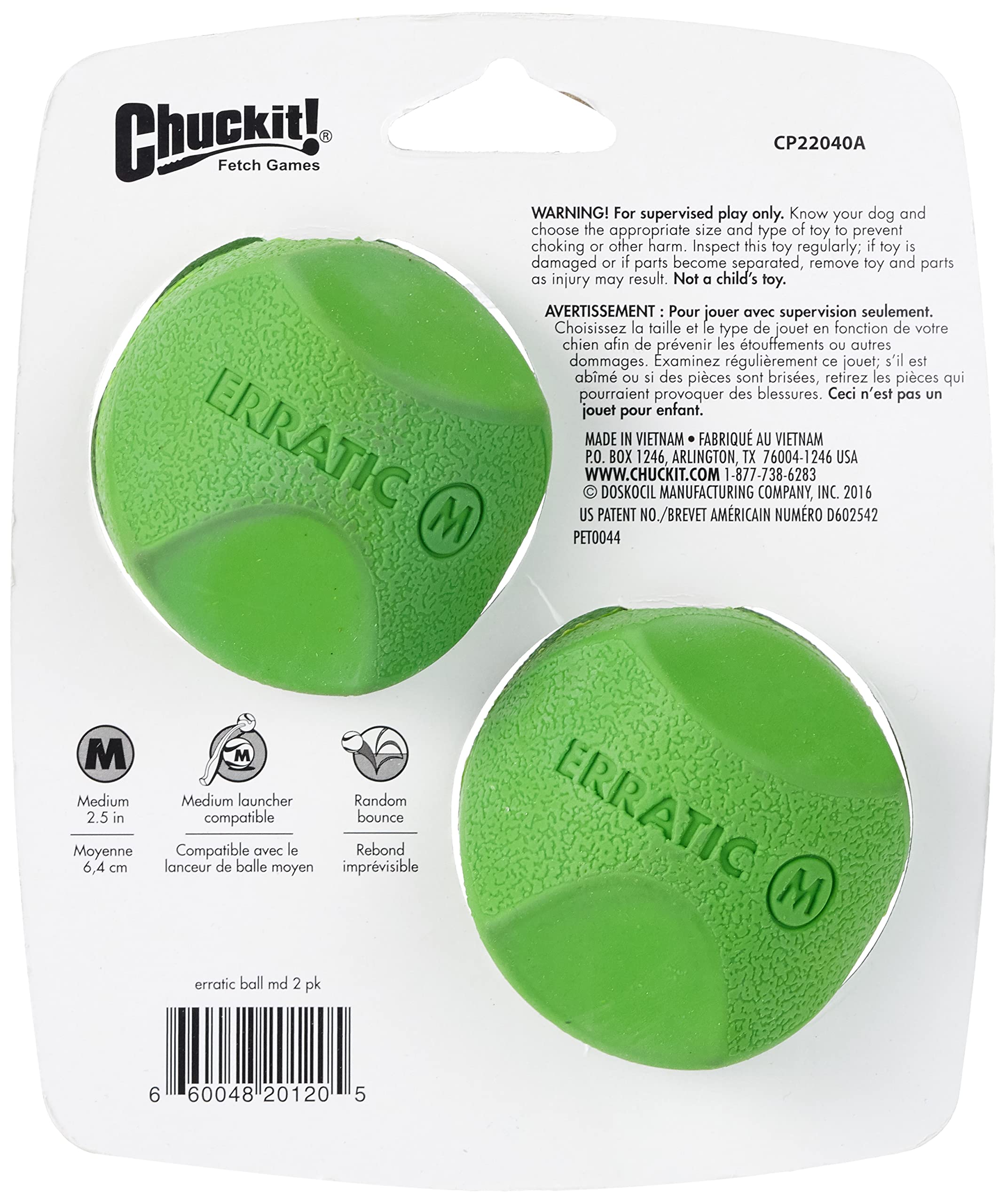 Compatibilidad con lanzador Chuckit! de tamaño M para lanzamientos cómodos.