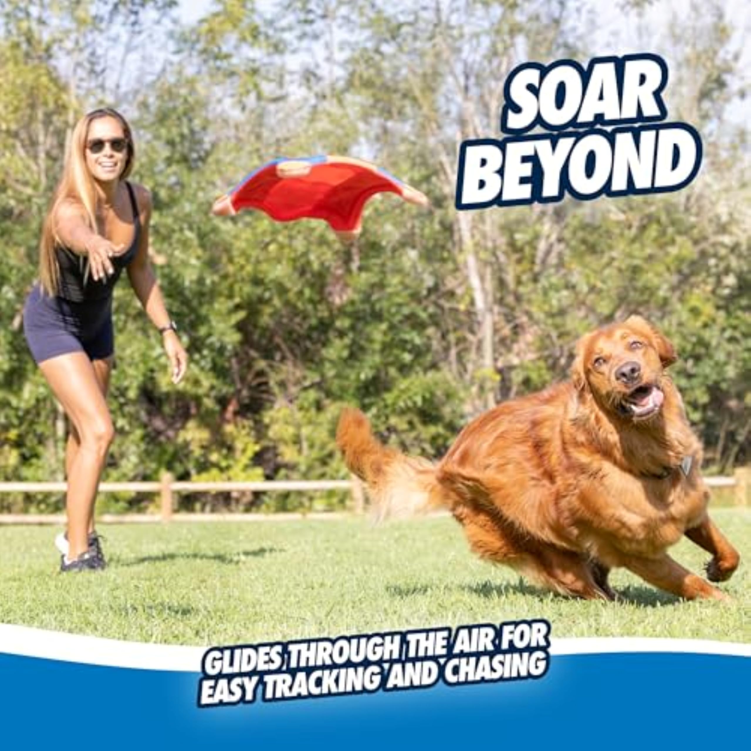 Diseño aerodinámico del Chuckit Flying Squirrel para seguimiento y persecución.