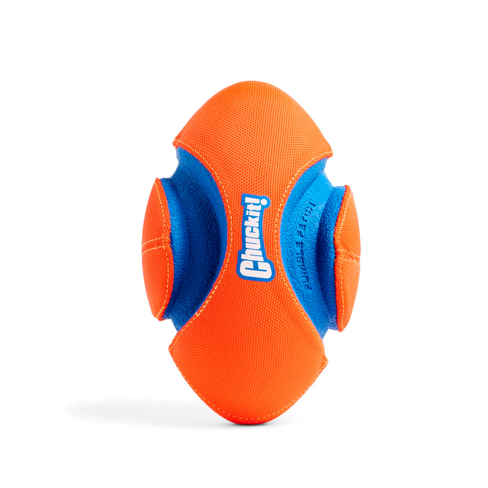Chuckit! Fumble Fetch diseño ranurado para agarre cómodo durante el juego.