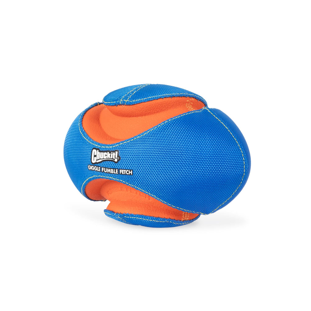 Chuckit! Giggle Fumble emite sonido divertido sin baterías al rebotar.