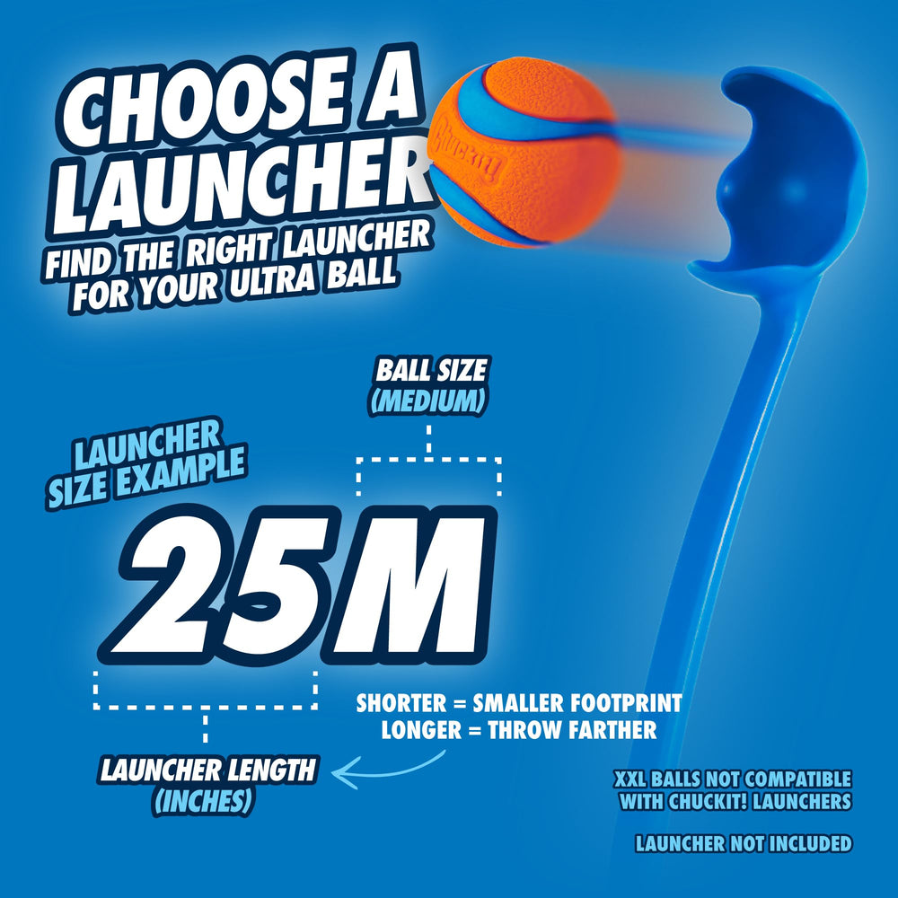 Chuckit! Lanzador - compatibilidad destacada con las pelotas para lanzar y atrapar