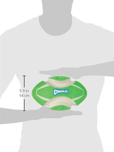 Chuckit! Max Glow Fumble Fetch: flota en agua y se ilumina, ideal para juegos en piscina.
