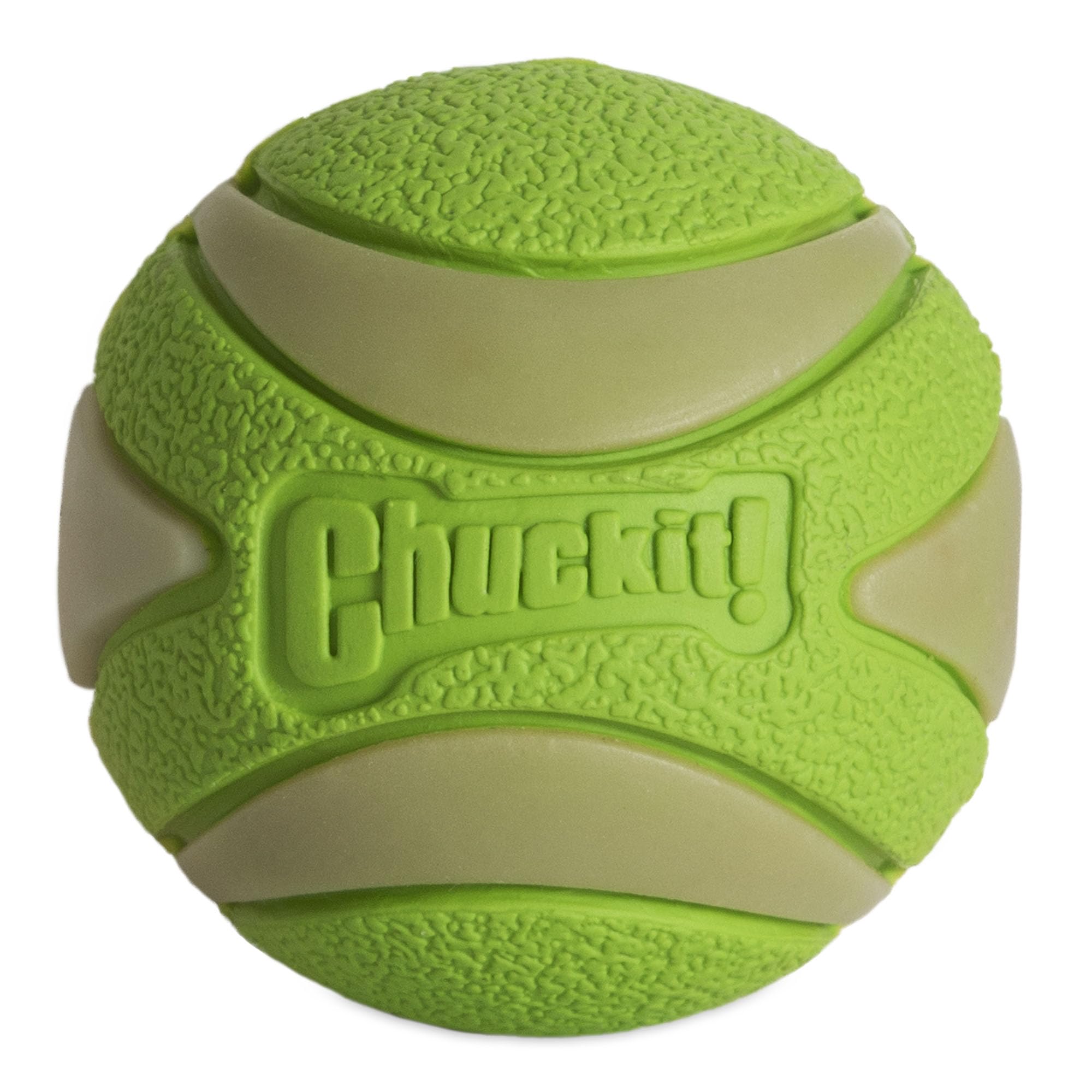 Bola Chuckit! Max Glow Ultra Maullador con luz brillante para juegos nocturnos.