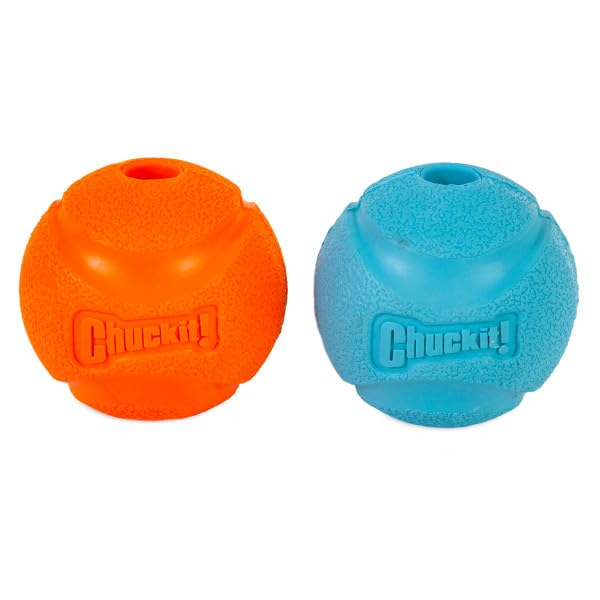 Chuckit! pelota mediana 2.5 pulgadas, duradera para uso exterior.
