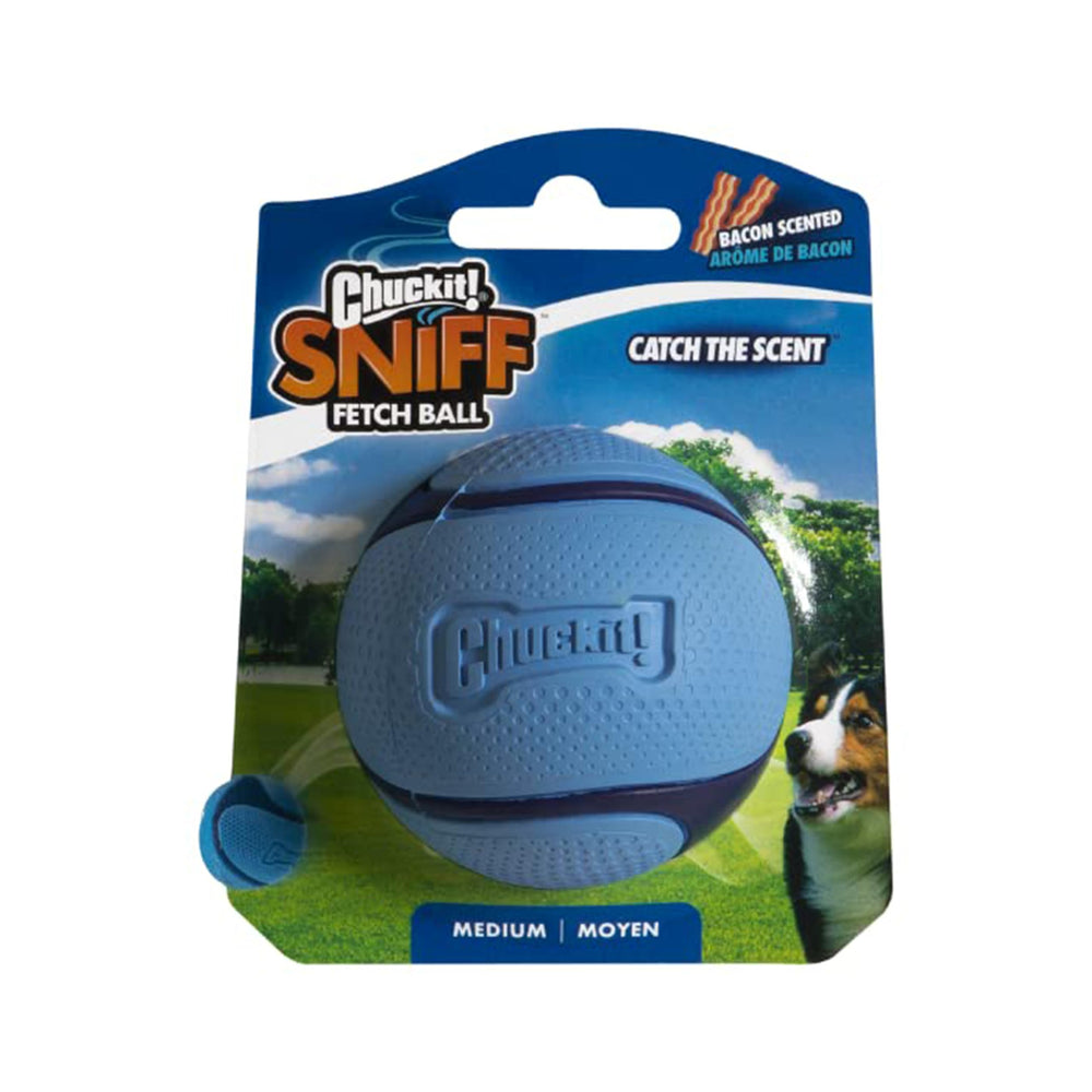 Chuckit! Sniff Ball aroma tocino para perros, estimula juego de búsqueda