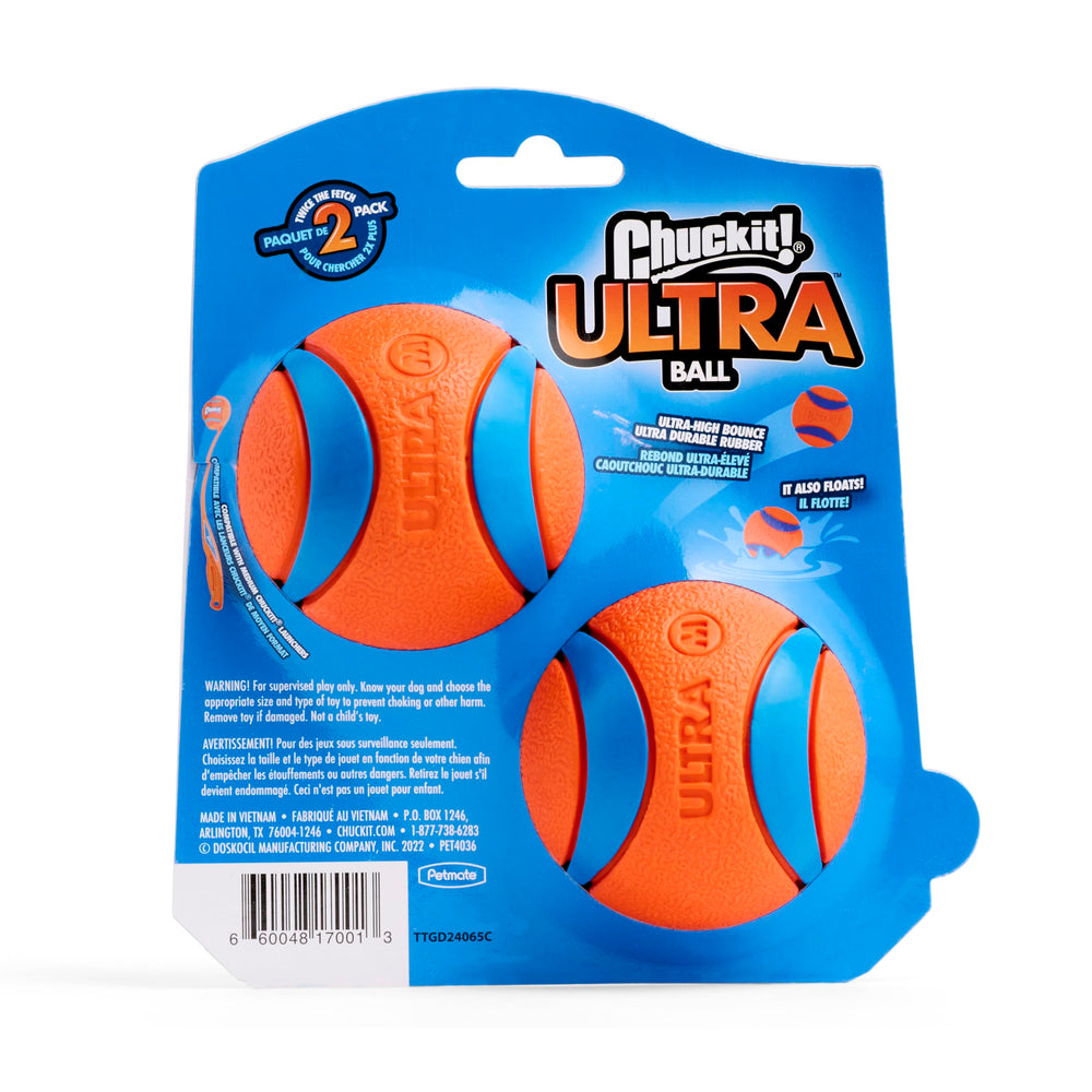 Chuckit! Ultra Ball, compatible con lanzadores de tamaño medio.