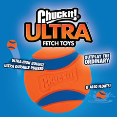 Chuckit! Ultra Ball: diseño flotante para juegos en tierra o agua.