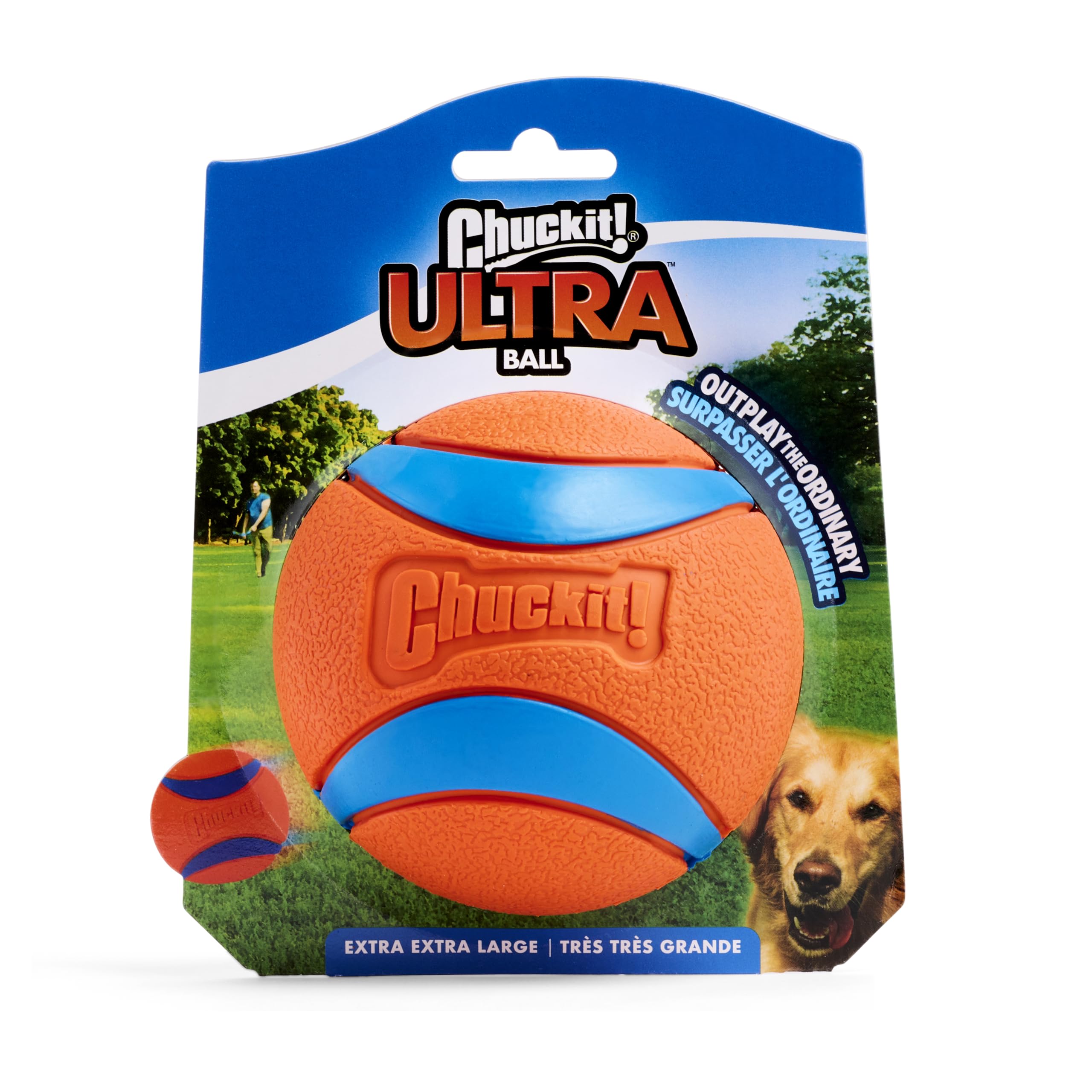 Chuckit! Ultra Ball duradera para juego intenso y repetido.