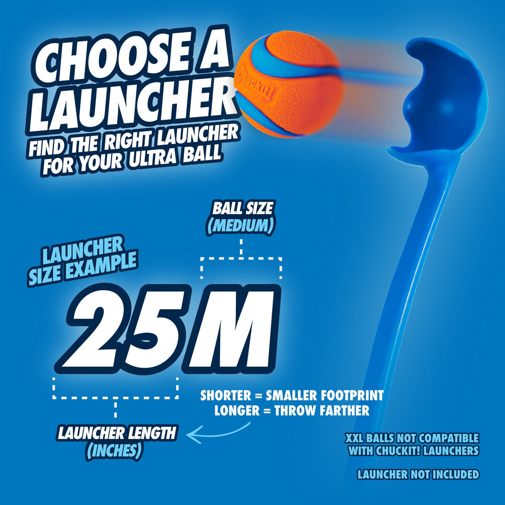 Chuckit! Ultra Ball, tamaño medio para perros de 9 a 27 kg.