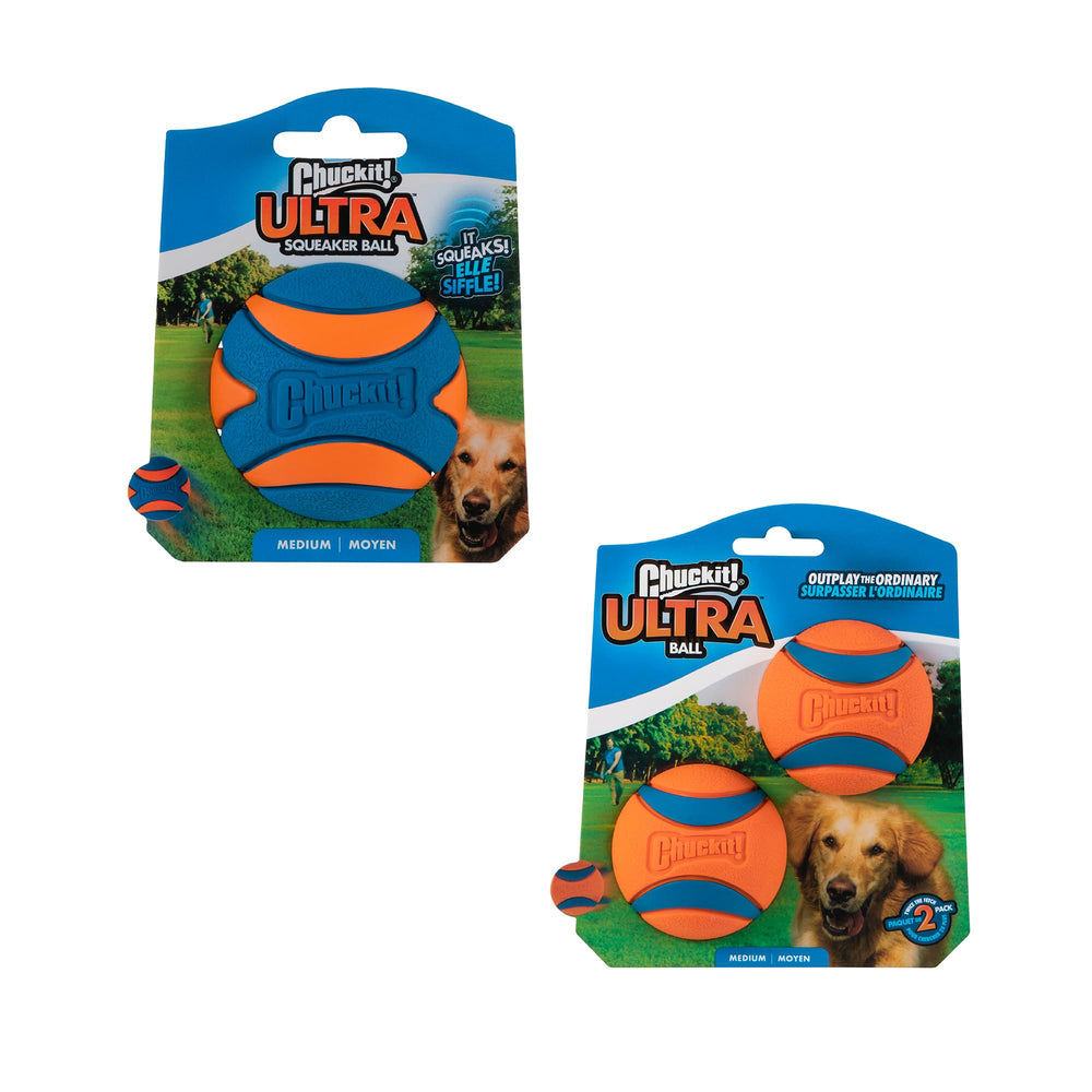 Chuckit! Ultra Ball superficie texturizada para agarre seguro