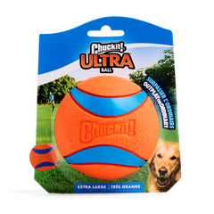 Chuckit! Ultra Ball XL, compatible con lanzadores XL para lanzamientos largos.