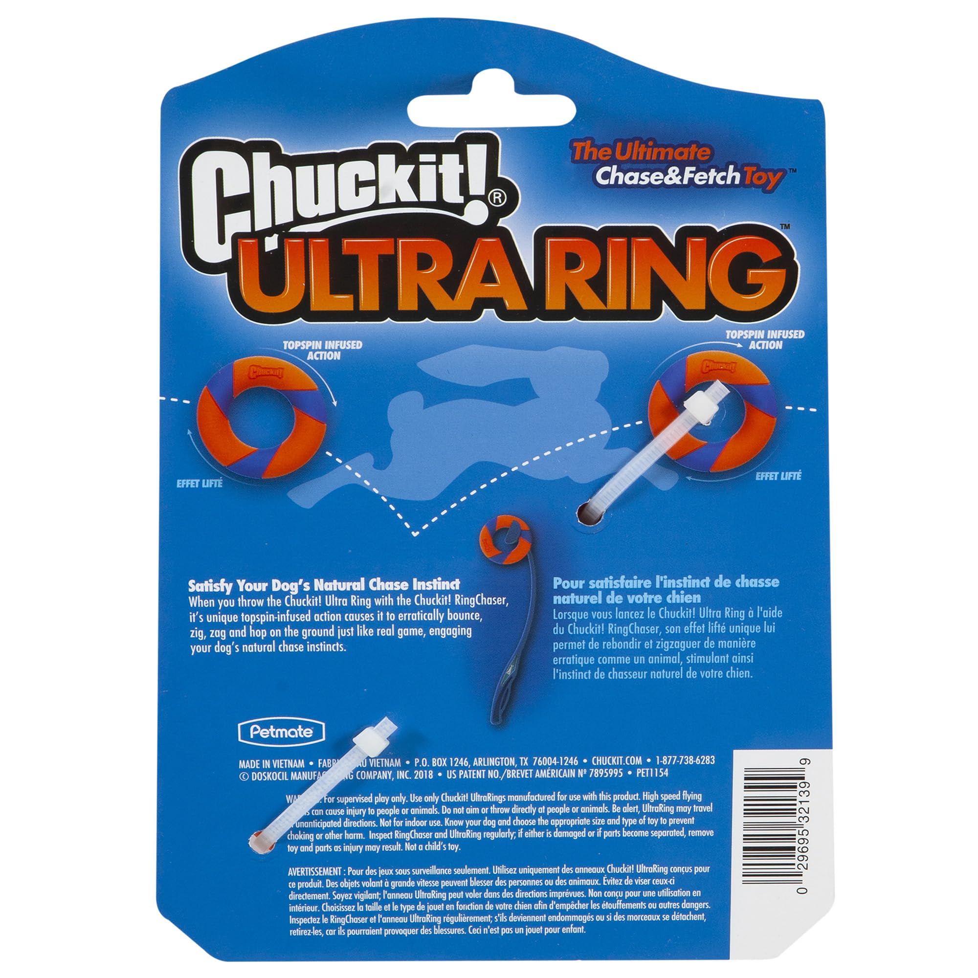 Chuckit! Ultra Ring zigzag-aire-libre mantiene a tu perro en movimiento