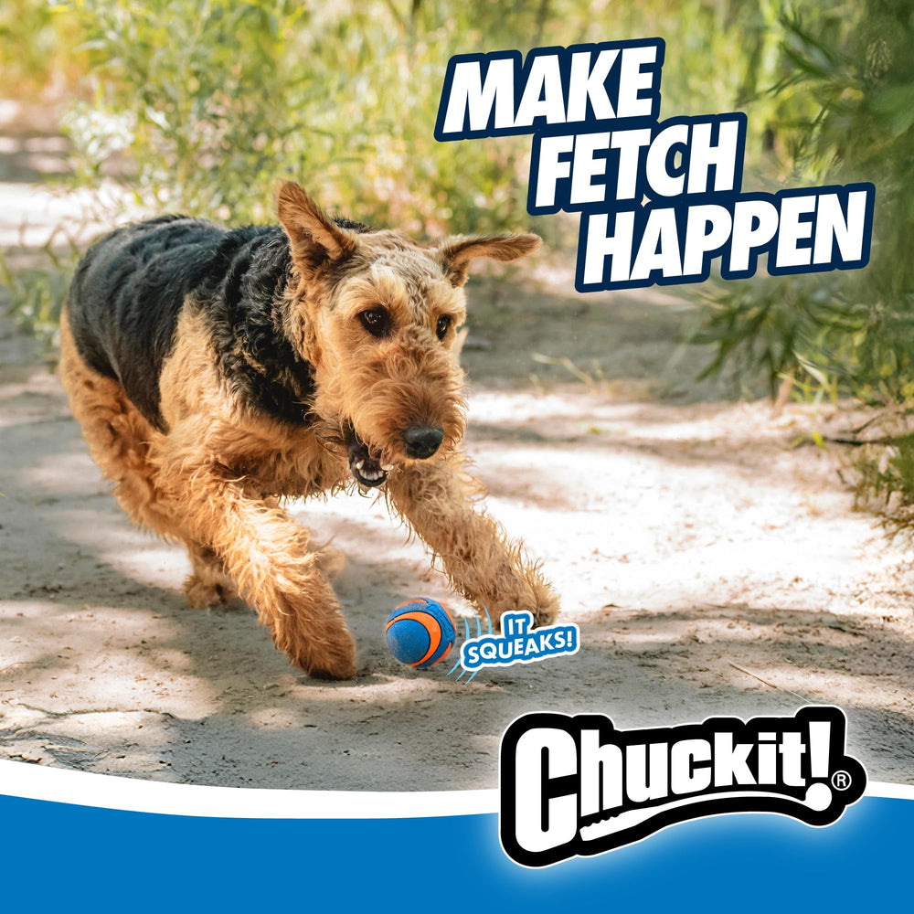 Superficie resistente a la suciedad de Chuckit Ultra Squeaker facilita la limpieza.